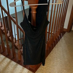 black sparkly homecoming dress